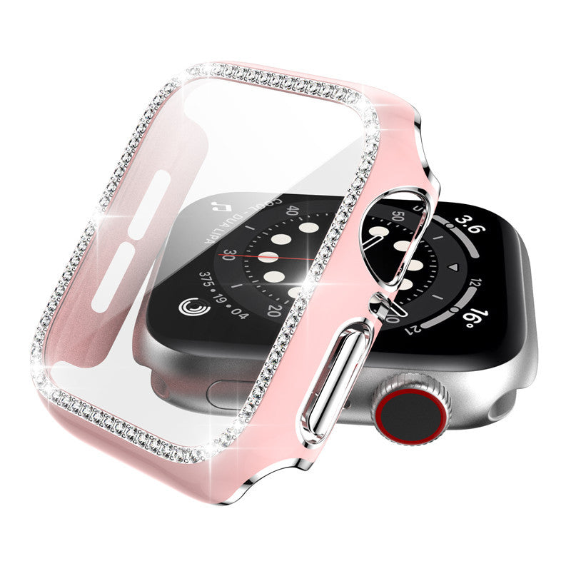 Apple Watch Diamond Protective Case with Tempered Glass