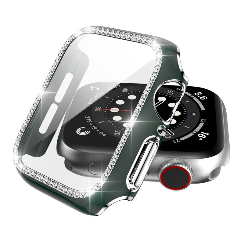 Apple Watch Diamond Schutzhülle mit gehärtetem Glas