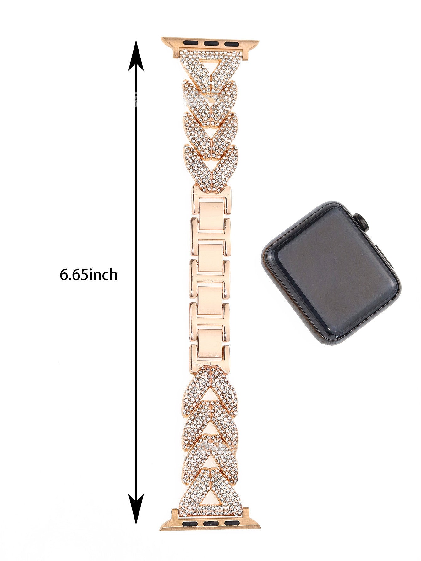Love V-link Full Diamond Metal Smart Strap