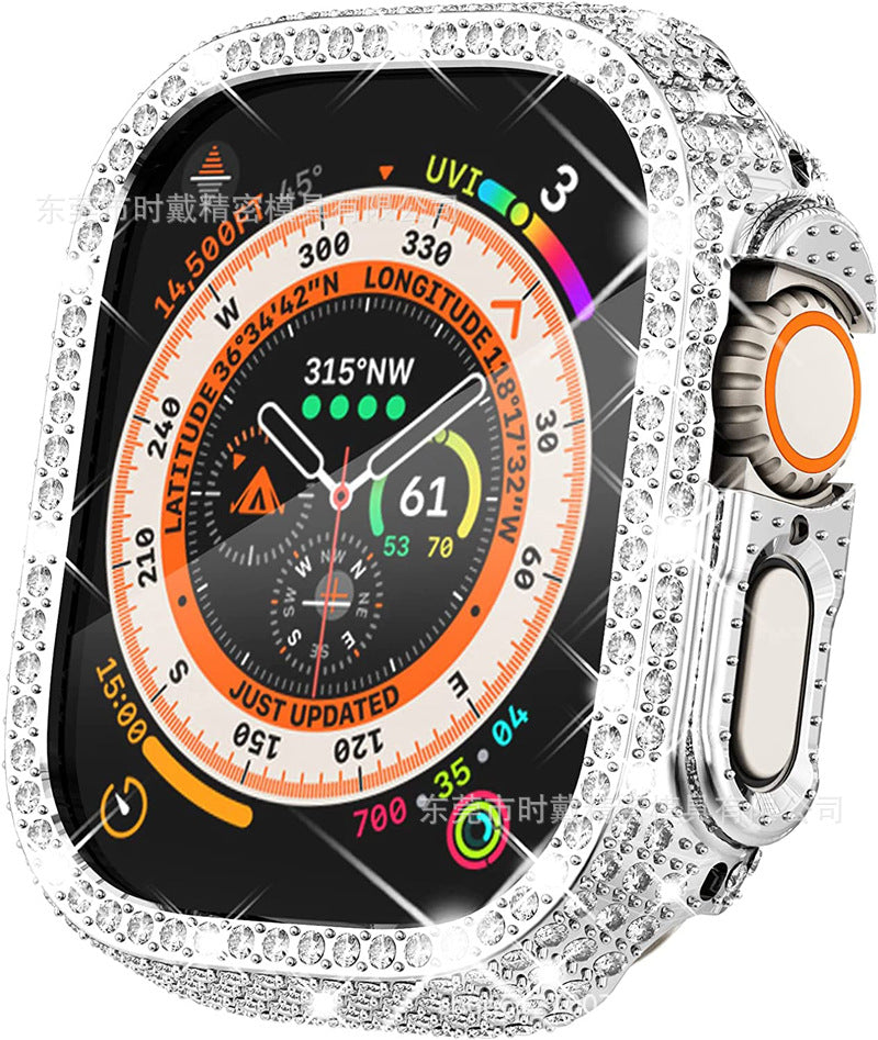 Schutzhülle für die Apple Watch mit vollständiger Diamantaussparung für die Größe 49 mm